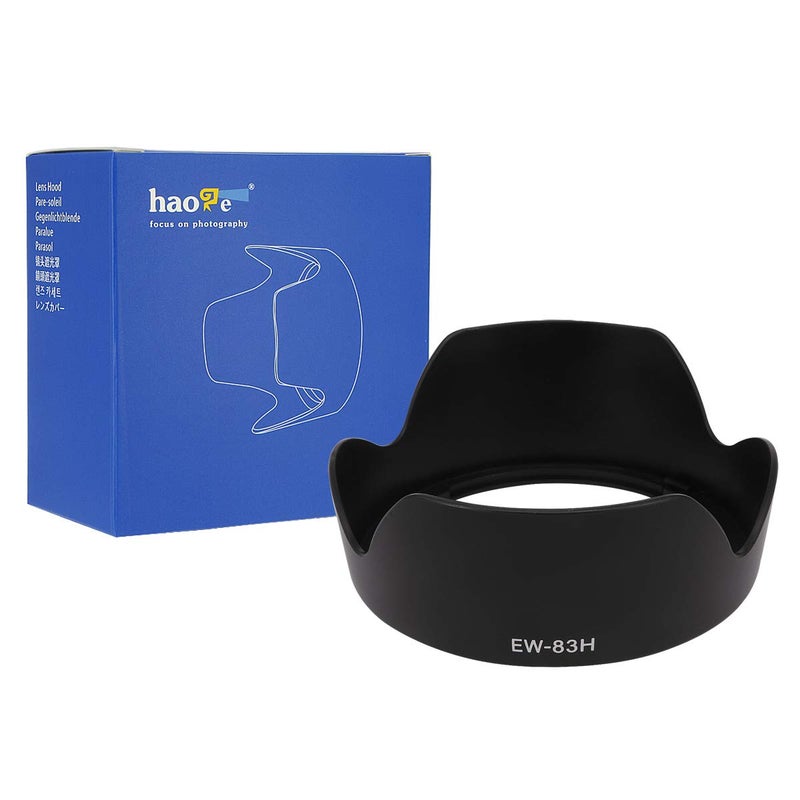 Haoge غطاء عدسة هاوج بايونت لكاميرا كانون EF 24-105mm f4L هو USM عدسة بديل كانون EW-83H - Image 1